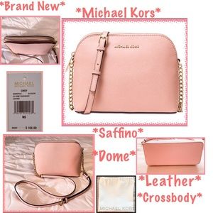 New W/ Tag Authentic Michael Kors Cindy Dome Cross